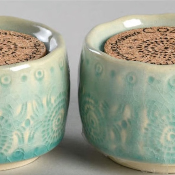 NWT Anthropologie Old Havana Turquoise (Mint) Salt and Pepper Shakers - Picture 8 of 8